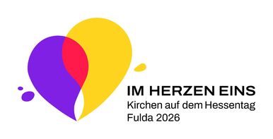 „Im Herzen eins“: Das Hessentagsmotto kommt auch in einem gemeinsamen Logo zum Ausdruck – ein Symbol des Miteinanders. 